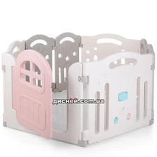 Детский игровой манеж M 4030-2, розовый
